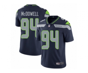 Men's Nike Seattle Seahawks #94 Malik McDowell Limited Steel Blue Team Color NFL Jersey