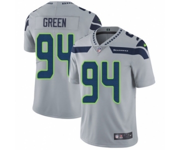 Men's Nike Seattle Seahawks #94 Rasheem Green Grey Alternate Vapor Untouchable Limited Player NFL Jersey