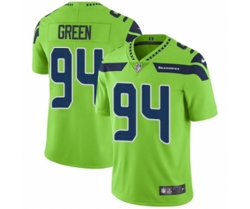 Men's Nike Seattle Seahawks #94 Rasheem Green Limited Green Rush Vapor Untouchable NFL Jersey