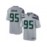 Men's Nike Seattle Seahawks #95 Dion Jordan Limited Grey Alternate NFL Jersey