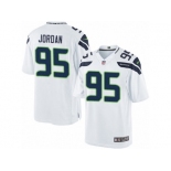 Men's Nike Seattle Seahawks #95 Dion Jordan Limited White NFL Jersey