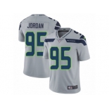 Men's Nike Seattle Seahawks #95 Dion Jordan Vapor Untouchable Limited Grey Alternate NFL Jersey