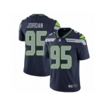 Men's Nike Seattle Seahawks #95 Dion Jordan Vapor Untouchable Limited Steel Blue Team Color NFL Jersey