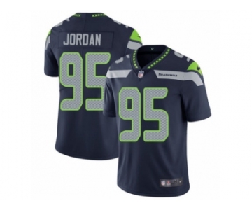 Men's Nike Seattle Seahawks #95 Dion Jordan Vapor Untouchable Limited Steel Blue Team Color NFL Jersey