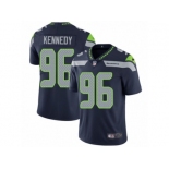 Men's Nike Seattle Seahawks #96 Cortez Kennedy Vapor Untouchable Limited Steel Blue Team Color NFL Jersey