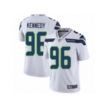 Men's Nike Seattle Seahawks #96 Cortez Kennedy Vapor Untouchable Limited White NFL Jersey