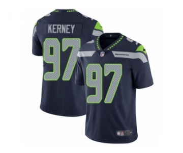 Men's Nike Seattle Seahawks #97 Patrick Kerney Vapor Untouchable Limited Steel Blue Team Color NFL Jersey