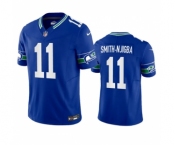 Men's Seattle Seahawks #11 Jaxon Smith-Njigba Royal 2023 F.U.S.E. Vapor Limited Throwback Stitched Jersey