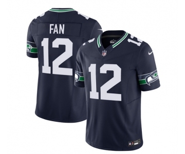 Men's Seattle Seahawks #12 Fan 2023 F.U.S.E. Navy Limited Football Stitched Jersey