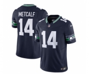 Men's Seattle Seahawks #14 DK Metcalf 2023 F.U.S.E. Navy Limited Football Stitched Jersey