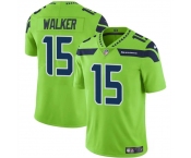 Men's Seattle Seahawks #15 P.J. Walker Green Vapor Limited Football Stitched Jersey