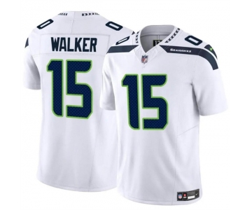 Men's Seattle Seahawks #15 P.J. Walker White 2024 F.U.S.E Vapor Limited Football Stitched Jersey