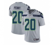 Men's Seattle Seahawks #20 Rashaad Penny Gray Vapor Untouchable Limited Stitched Jersey