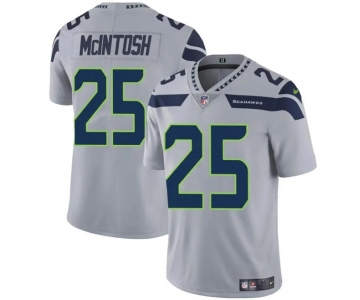 Men's Seattle Seahawks #25 Kenny McIntosh Gray Vapor Limited Football Stitched Jersey