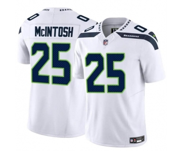 Men's Seattle Seahawks #25 Kenny McIntosh White 2024 F.U.S.E Vapor Limited Football Stitched Jersey