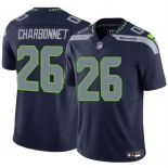 Men's Seattle Seahawks #26 Zach Charbonnet Navy 2024 F.U.S.E Vapor Limited Stitched Football Jersey