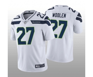 Men's Seattle Seahawks #27 Tariq Woolen White Vapor Untouchable Stitched Football Jersey