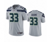 Men's Seattle Seahawks #33 Jamal Adams Limited Grey Rush Vapor Untouchable Football Jersey