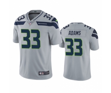 Men's Seattle Seahawks #33 Jamal Adams Limited Grey Rush Vapor Untouchable Football Jersey