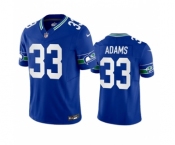 Men's Seattle Seahawks #33 Jamal Adams Royal 2023 F.U.S.E. Vapor Limited Throwback Stitched Jersey