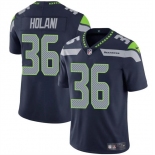 Men's Seattle Seahawks #36 George Holani Navy 2024 Vapor Limited Football Stitched Jersey