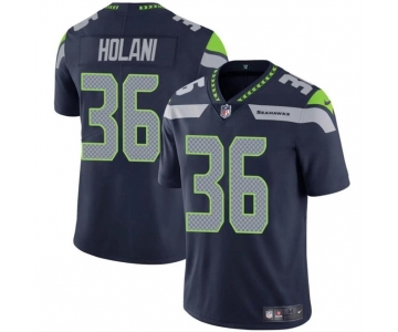 Men's Seattle Seahawks #36 George Holani Navy 2024 Vapor Limited Football Stitched Jersey