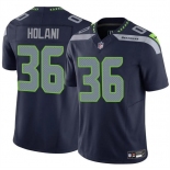 Men's Seattle Seahawks #36 George Holani Navy F.U.S.E Vapor Limited Football Stitched Jersey