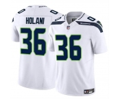 Men's Seattle Seahawks #36 George Holani White 2024 F.U.S.E Vapor Limited Football Stitched Jersey