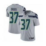 Men's Seattle Seahawks #37 Quandre Diggs Grey Alternate Vapor Untouchable Limited Player Football Jersey