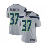 Men's Seattle Seahawks #37 Tre Flowers Grey Alternate Vapor Untouchable Limited Player Football Jersey