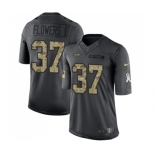 Men's Seattle Seahawks #37 Tre Flowers Limited Black 2016 Salute to Service Football Jersey