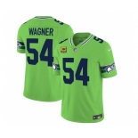 Men's Seattle Seahawks #54 Bobby Wagner 2023 F.U.S.E. With 4-Star C Patch Green Limited Football Stitched Jersey