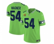 Men's Seattle Seahawks #54 Bobby Wagner 2023 F.U.S.E. With 4-Star C Patch Green Limited Football Stitched Jersey