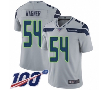 Men's Seattle Seahawks #54 Bobby Wagner Grey Alternate Vapor Untouchable Limited Player 100th Season Football Jersey