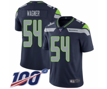 Men's Seattle Seahawks #54 Bobby Wagner Navy Blue Team Color Vapor Untouchable Limited Player 100th Season Football Jersey