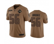 Men's Seattle Seahawks #56 Jordyn Brooks 2023 Brown Salute To Service Limited Football Stitched Jersey