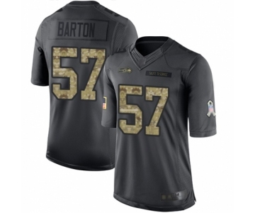 Men's Seattle Seahawks #57 Cody Barton Limited Black 2016 Salute to Service Football Jersey