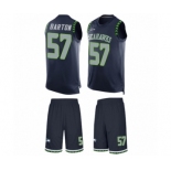 Men's Seattle Seahawks #57 Cody Barton Limited Steel Blue Tank Top Suit Football Jersey