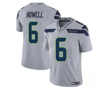 Men's Seattle Seahawks #6 Sam Howell Gray Vapor Limited Football Stitched Jersey