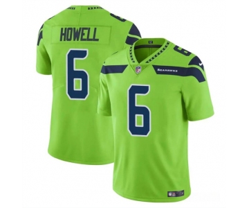 Men's Seattle Seahawks #6 Sam Howell Green Vapor Limited Football Stitched Jersey