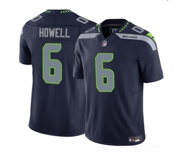 Men's Seattle Seahawks #6 Sam Howell Navy 2023 F.U.S.E. Vapor Limited Football Stitched Jersey