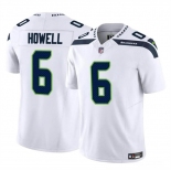 Men's Seattle Seahawks #6 Sam Howell White 2023 F.U.S.E. Vapor Limited Football Stitched Jersey