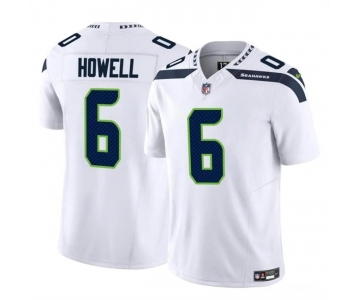 Men's Seattle Seahawks #6 Sam Howell White 2023 F.U.S.E. Vapor Limited Football Stitched Jersey