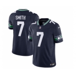 Men's Seattle Seahawks #7 Geno Smith 2023 F.U.S.E. Navy Limited Football Stitched Jersey