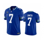 Men's Seattle Seahawks #7 Geno Smith Royal 2023 F.U.S.E. With 1-Star C Patch Vapor Vapor Untouchable Limited Football Stitched Jersey