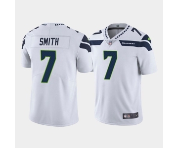 Men's Seattle Seahawks #7 Geno Smith White Vapor Untouchable Limited Stitched Jersey