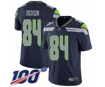 Men's Seattle Seahawks #84 Ed Dickson Navy Blue Team Color Vapor Untouchable Limited Player 100th Season Football Jersey