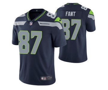 Men's Seattle Seahawks #87 Noah Fant Navy Vapor Untouchable Limited Stitched Jersey