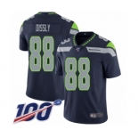 Men's Seattle Seahawks #88 Will Dissly Navy Blue Team Color Vapor Untouchable Limited Player 100th Season Football Jersey