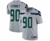 Men's Seattle Seahawks #90 Jadeveon Clowney Grey Alternate Vapor Untouchable Limited Player Football Jersey